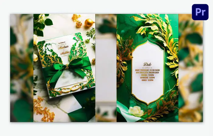 Beautiful Islamic 3D Wedding Invitation IG Story